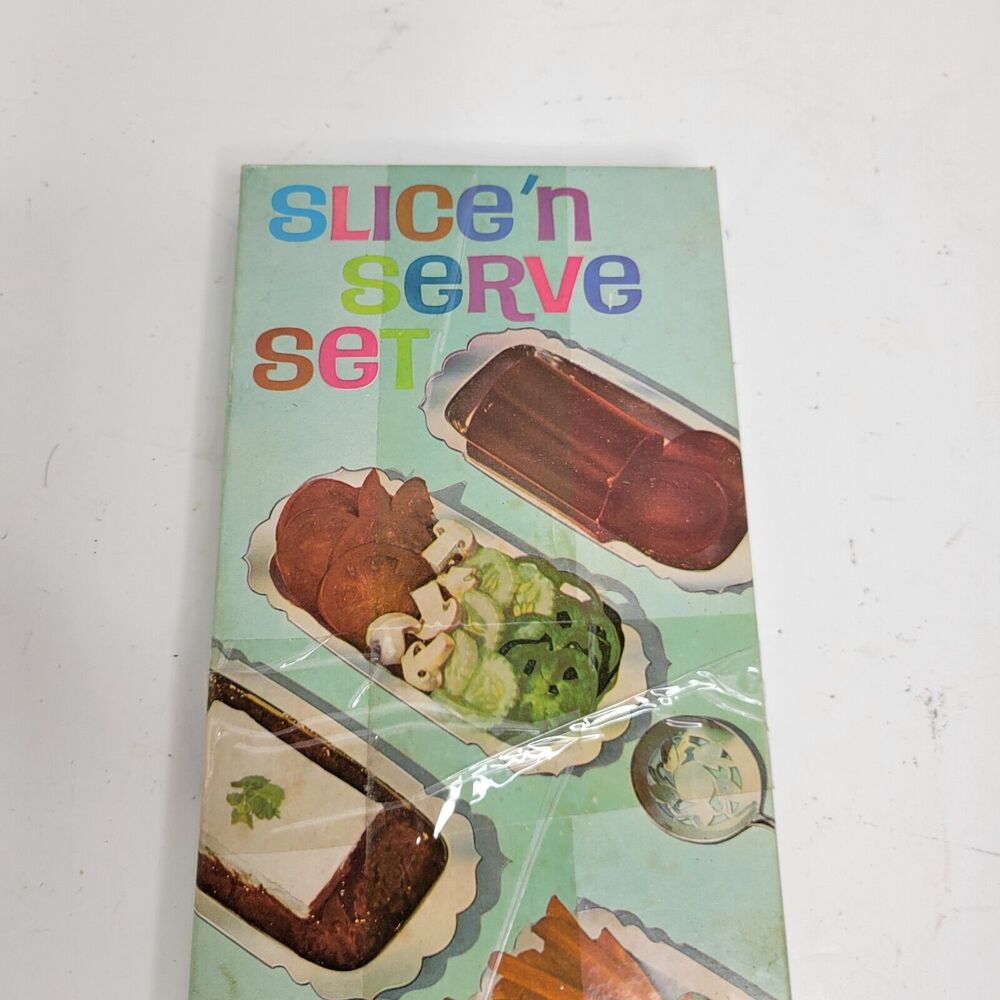 WM Rogers Silverplate Slice 'n Serve Set in Original Box Vintage 1960's - Picture 9 of 9